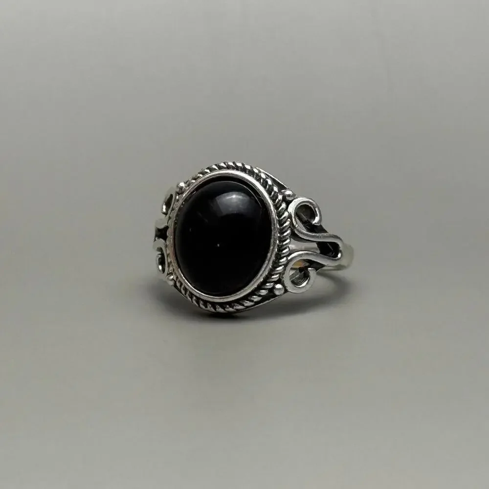 Y2k vintage silver witch black